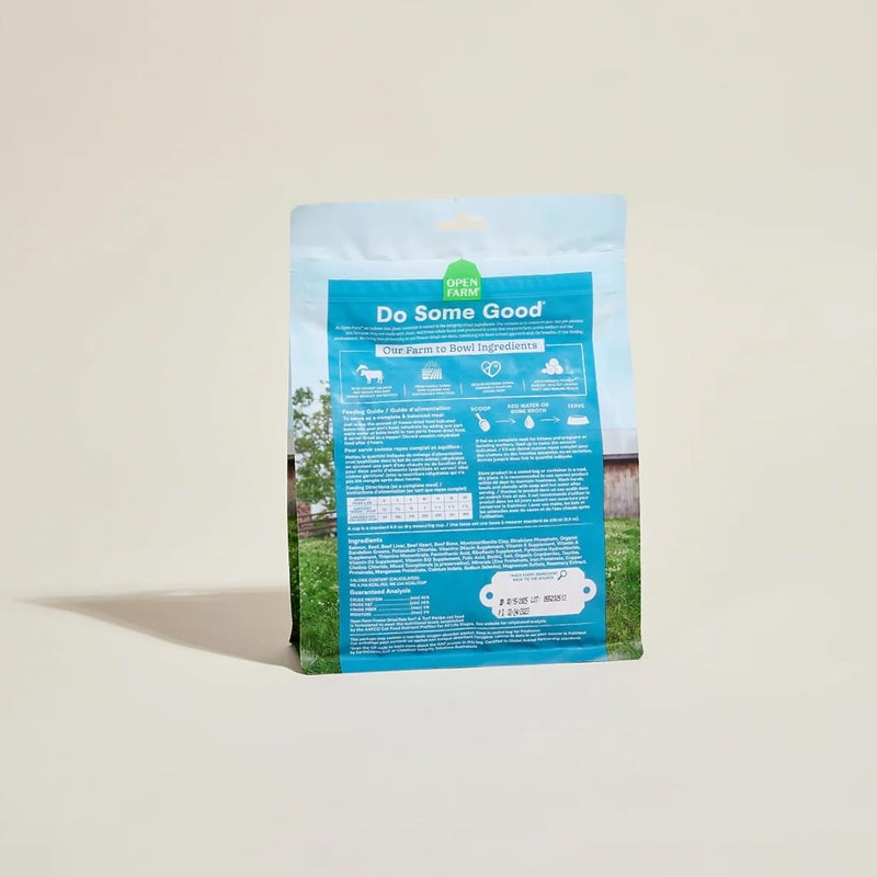 Open Farm, Freeze Dried Raw Cat Food, Complete Meal Morsels or Cat Treats with 92% Meat, Organs & Bone, Surf & Turf Recipe, 9oz Bag - Image 5