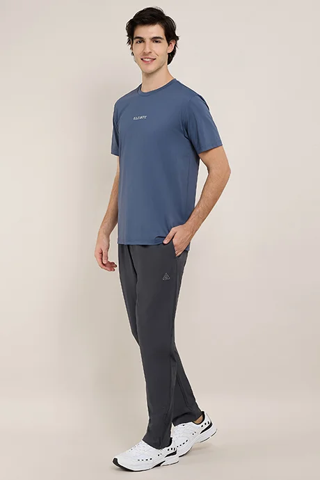أر أند بي Solid Trackpants with Elastic Waist