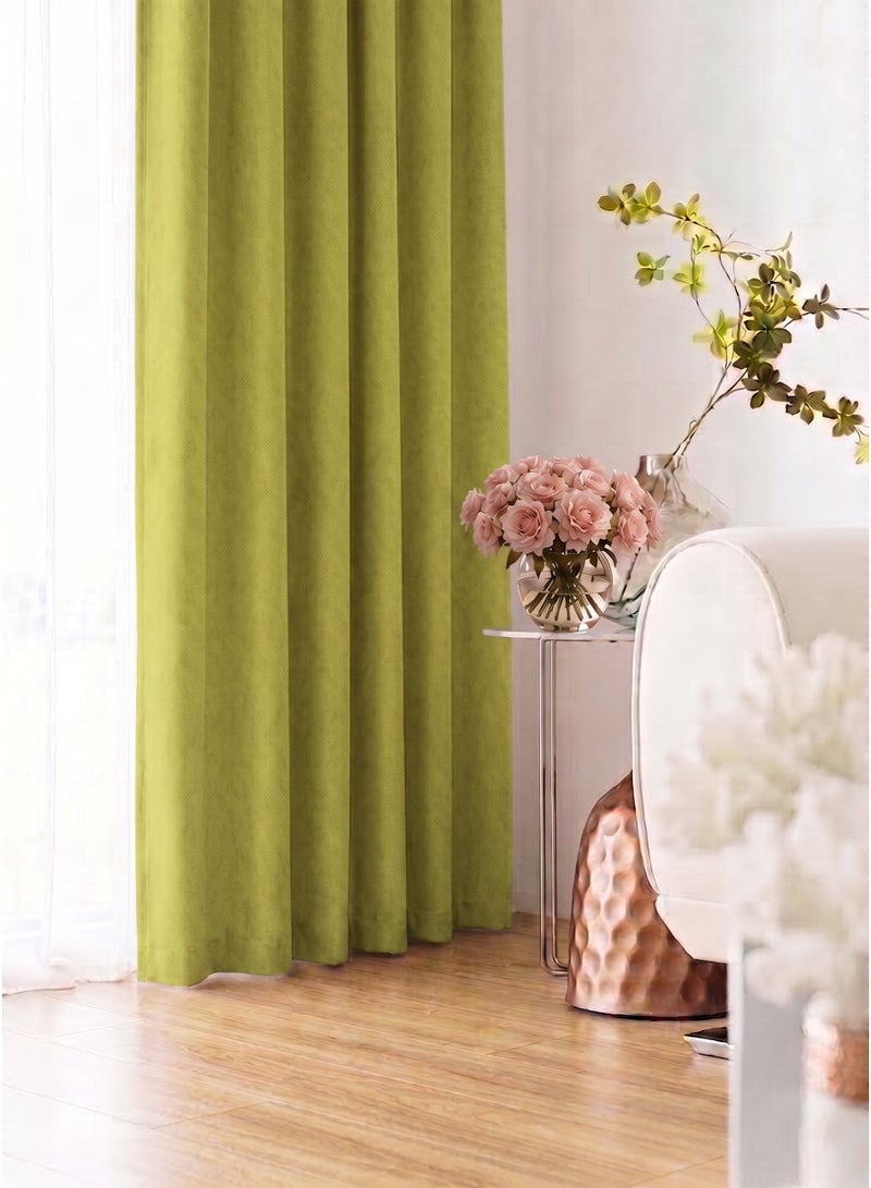 Amali Regal Dimout curtains with 16 Grommets in 2 panels Size (W132 x L 274cm) for living room Decor or bedroom window noise reduction and light blocking - Image 2