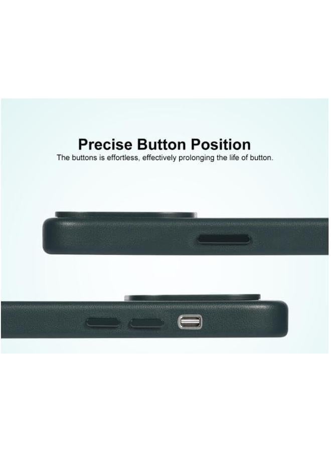 erorex Iphone 15 Pro Max Leather Case With Mag Safe Protective Cover Hard Pc Leather Magnetic Shockproof Cases Military Grade Anti Drop For Iphone 15 Pro Max Phone Case Blue - Image 5