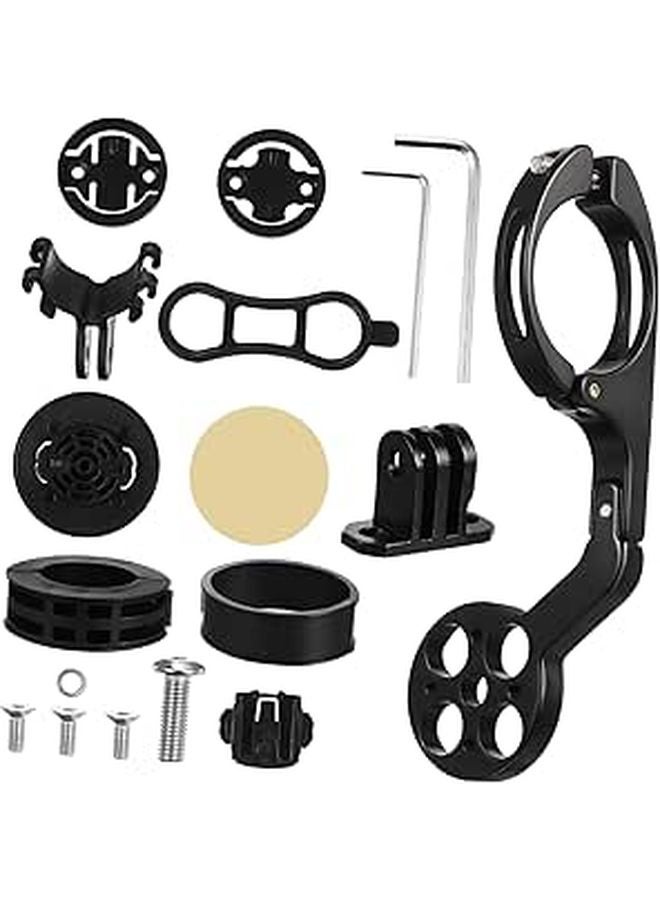 Bicycle Phone Mount Holder Extension Bracket for Speedometer GPS Black - Image 1