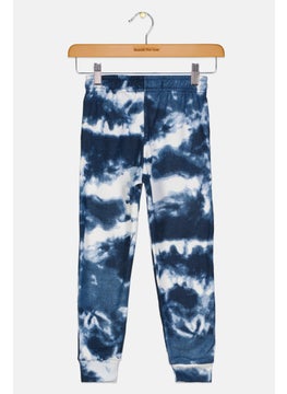 Originals by Brooklyn Cloth Kids Boy Drawstring Tie-Dye Jogger Pants, White  - Image 2