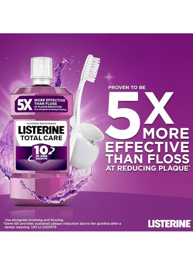 Listerine Mouthwash Total Care 10 In 1 Benefits Clean Mint - 250ml  - Image 2