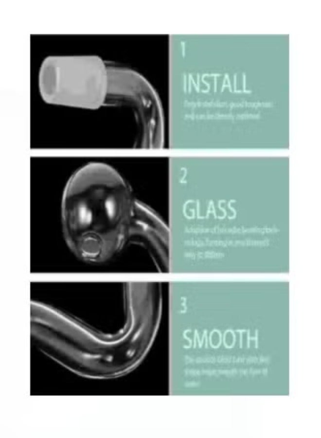 10 قطع أنبوب زجاجي صغير 10 مم / 14 مم، أنبوب تدفق مضخة المياه فلتر حوض السمك، جهاز إزالة السطح، حوض السمك المزروع، ملحقات تزيين حوض السمك، لحوض السمك