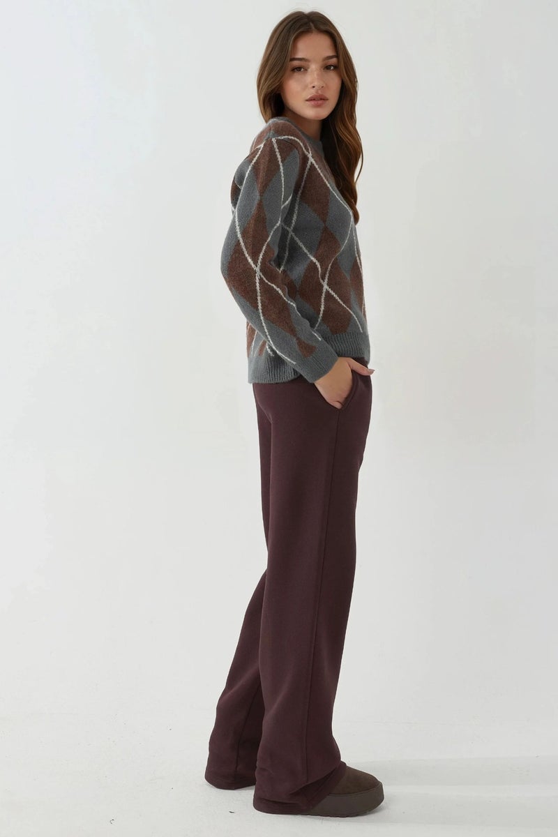 HICCUP Women's Wide-Leg Cotton-Blend Sweatpants - Image 4