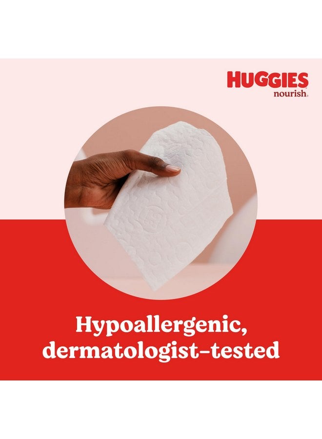 هجيز مناديل حفاضات Huggies Nourish المعطرة، عبوتان بزر ضغط (إجمالي 112 منديل) - Image 4