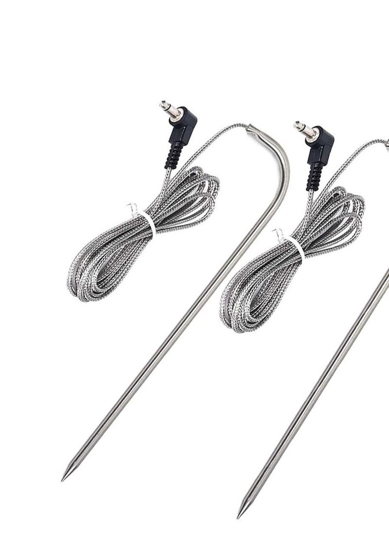 Replacement Meat Probe for Pit Boss Pellet Grill, Compatible with for Pit Boss Series Pellet Grill and Smoker, 3.5 mm Plug, 2 Waterproof Temperature Probes - Image 1
