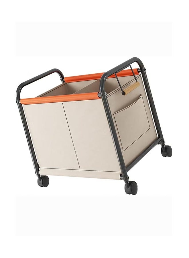 رفوف عربة للعب ، والوجبات الخفيفة ، والملابس ، والكتب ، وما إلى ذلك.، لعبة أشتات سلة التخزين رفوف ، غرف نوم ، غرف المعيشة ، مكاتب ، أربع عجلات سعة كبيرة اتسعت و المنقولة البيج الداكن - Image 5