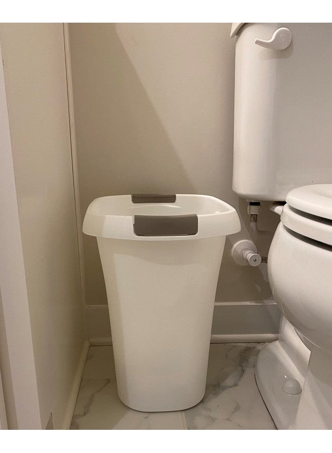 Rubbermaid Rubbermaid Open Top White ,Plastic, Waste Basket, 5.3 Gallon Trash Can, for Kitchen Home Office Use  - Image 5