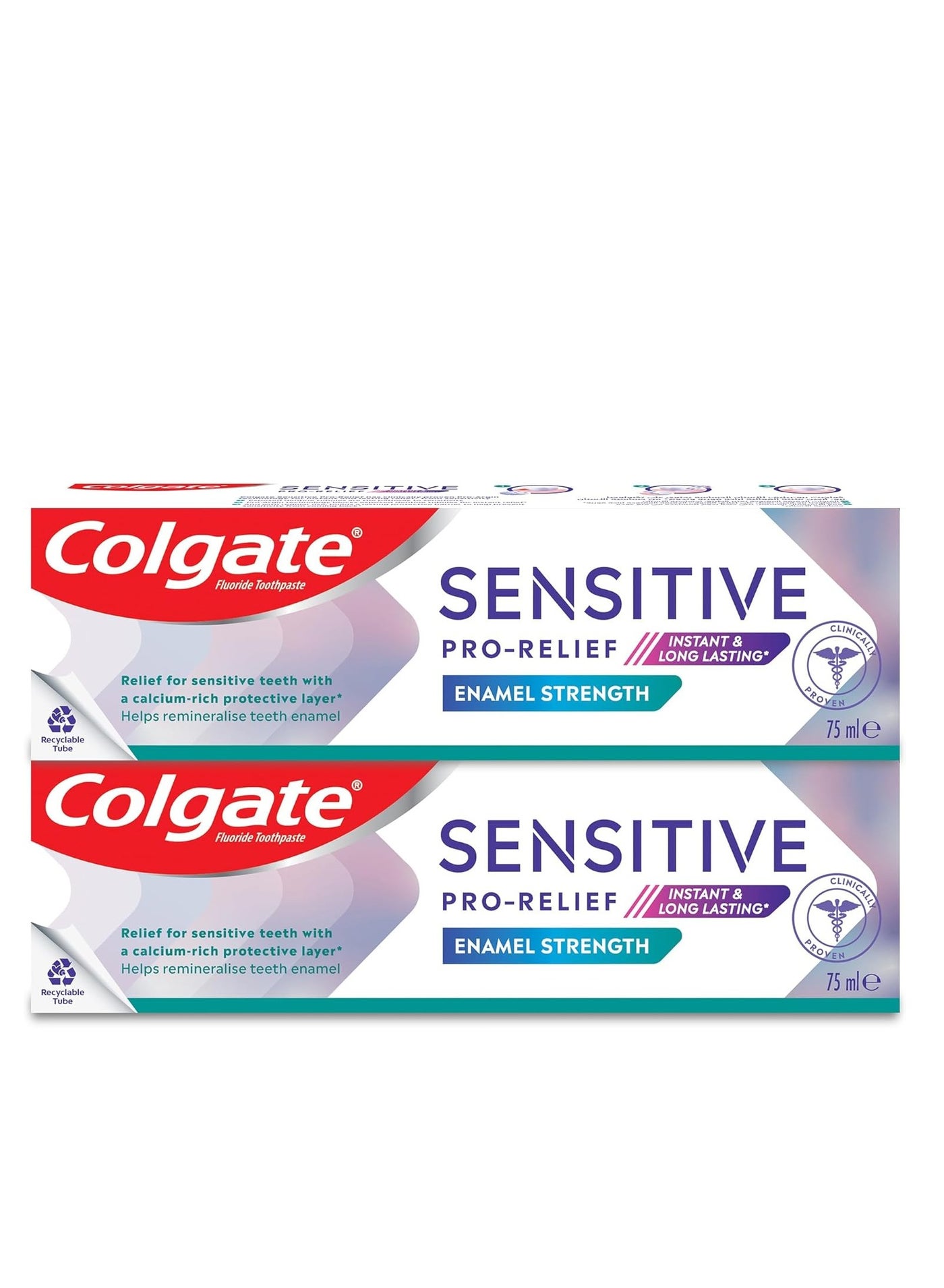 Colgate Sensitive Pro Relief, Repair and Prevent, Instant & Lasting Sensitivity Pain Relief Toothpaste, 2x75ml, 2 Pack