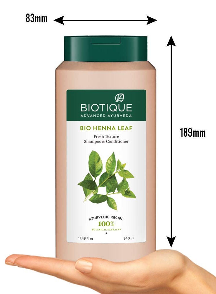 بيوتيك Biotique Fresh Henna Color Protect شامبو وبلسم ، 340 مل - Image 2