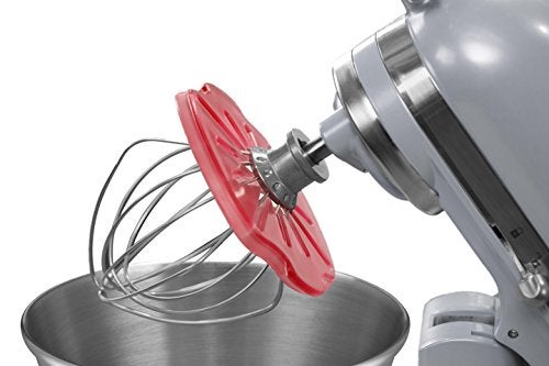 Whisk Wiper® PRO for Stand Mixers - Mix Without The Mess - The Ultimate Stand Mixer Accessory - Compatible With KitchenAid Tilt-Head Stand Mixers - 4.5qt, 5qt (Color: Red) - Image 5