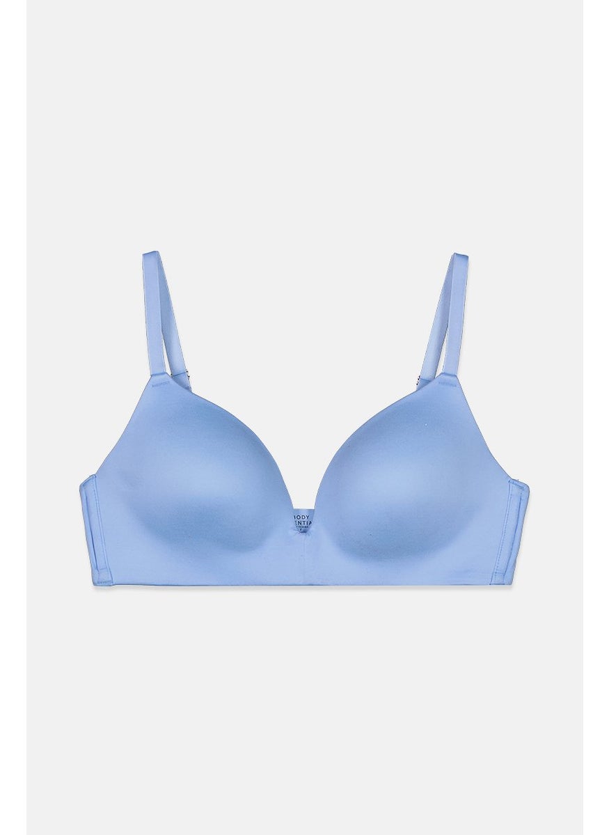 Tchibo Women 1 Piece Soft Cap Solid Bra, Blue  - Image 1