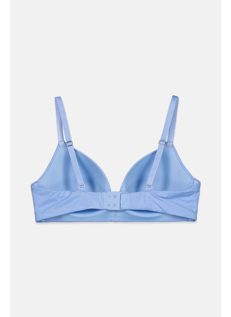 Tchibo Women 1 Piece Soft Cap Solid Bra, Blue  - Image 2
