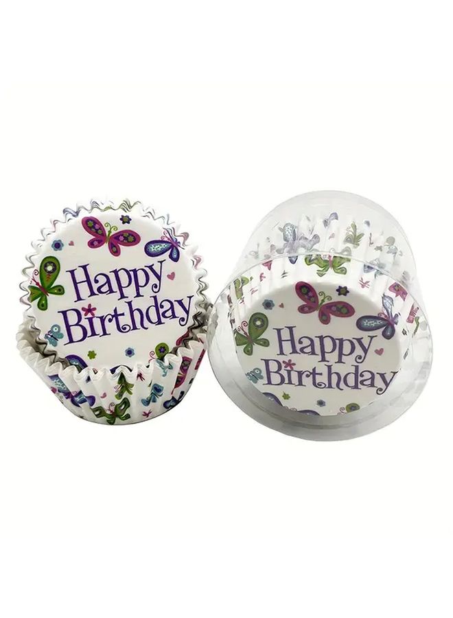 100 Pcs Polychrome Cake Paper Trays Set - Image 5