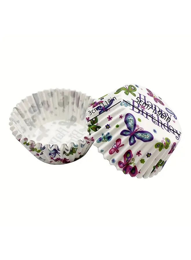 100 Pcs Polychrome Cake Paper Trays Set - Image 3