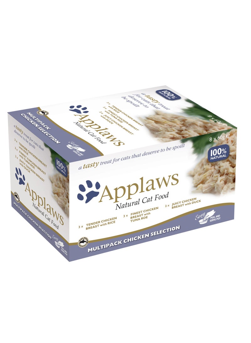 Applaws Multipack Chicken Selection Cat Food 8 x 60g