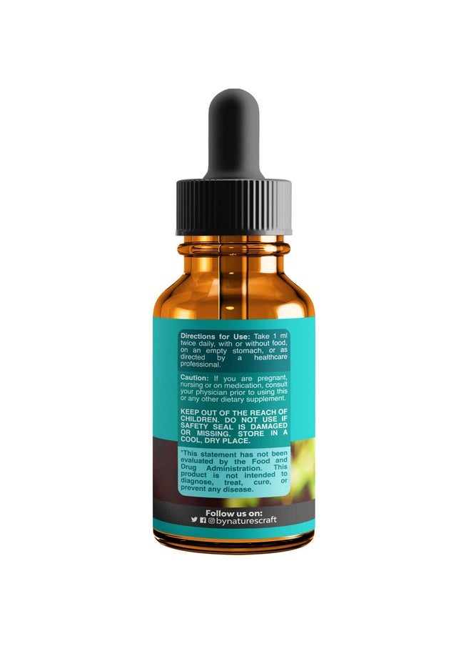Natures Craft - Liver Support Milk Thistle Tincture Milk Thistle Liquid Herbal Supplement With Artichoke Extract For Liver Cleanse Detox & Repair Liver Detox Cleanse Drops With Dandelion Turmeric And Ginger - Image 1