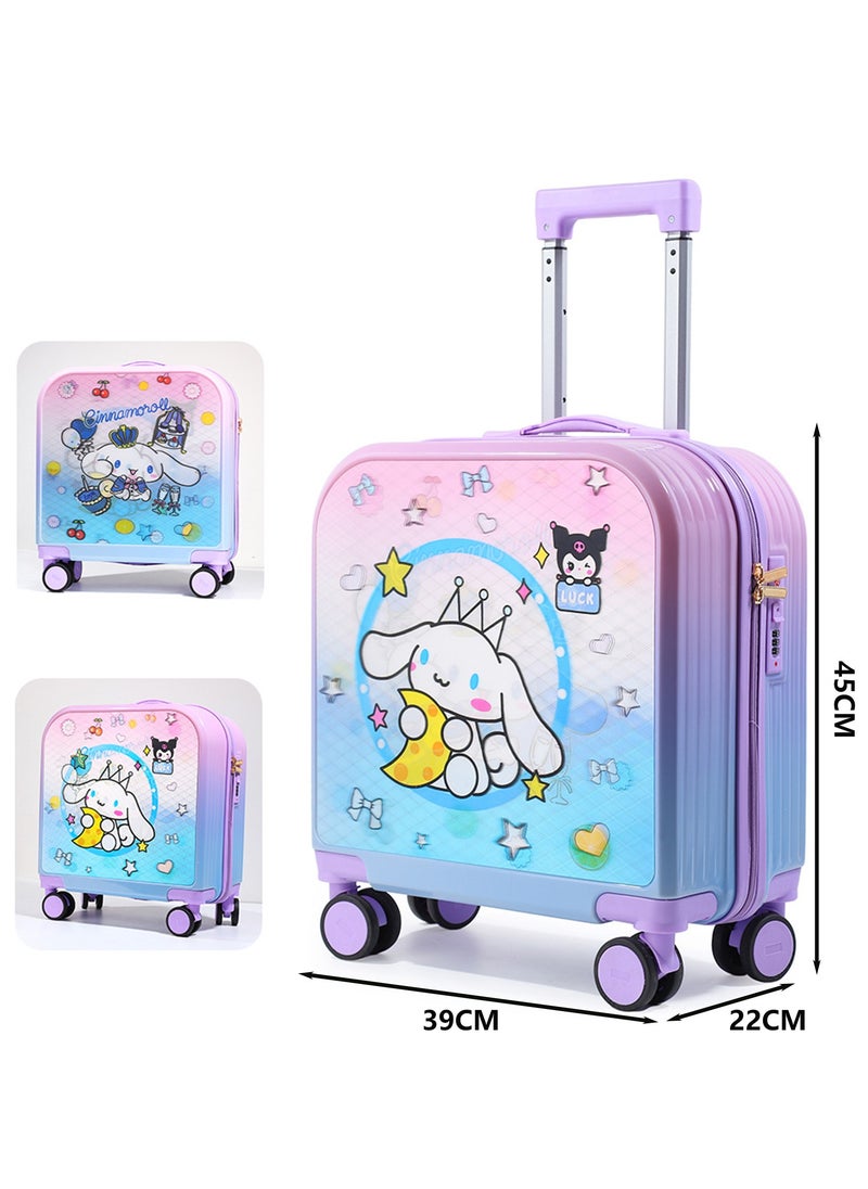 Generic Kids Rolling Luggage, 20" Kids Suitcase with 3D Multiple View Design, ABS PC Material, Cute Cartoon Character Pattern Travel Trolley Case for Girls Boys Children  - Image 5