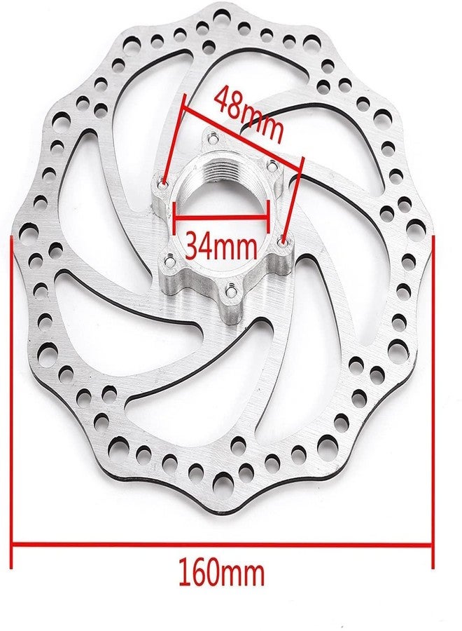 CYBIC Bicycle Disc Brake Set, Black Metal Caliper with Rotor Plate, Mechanical Brake System for Bikes - Image 4