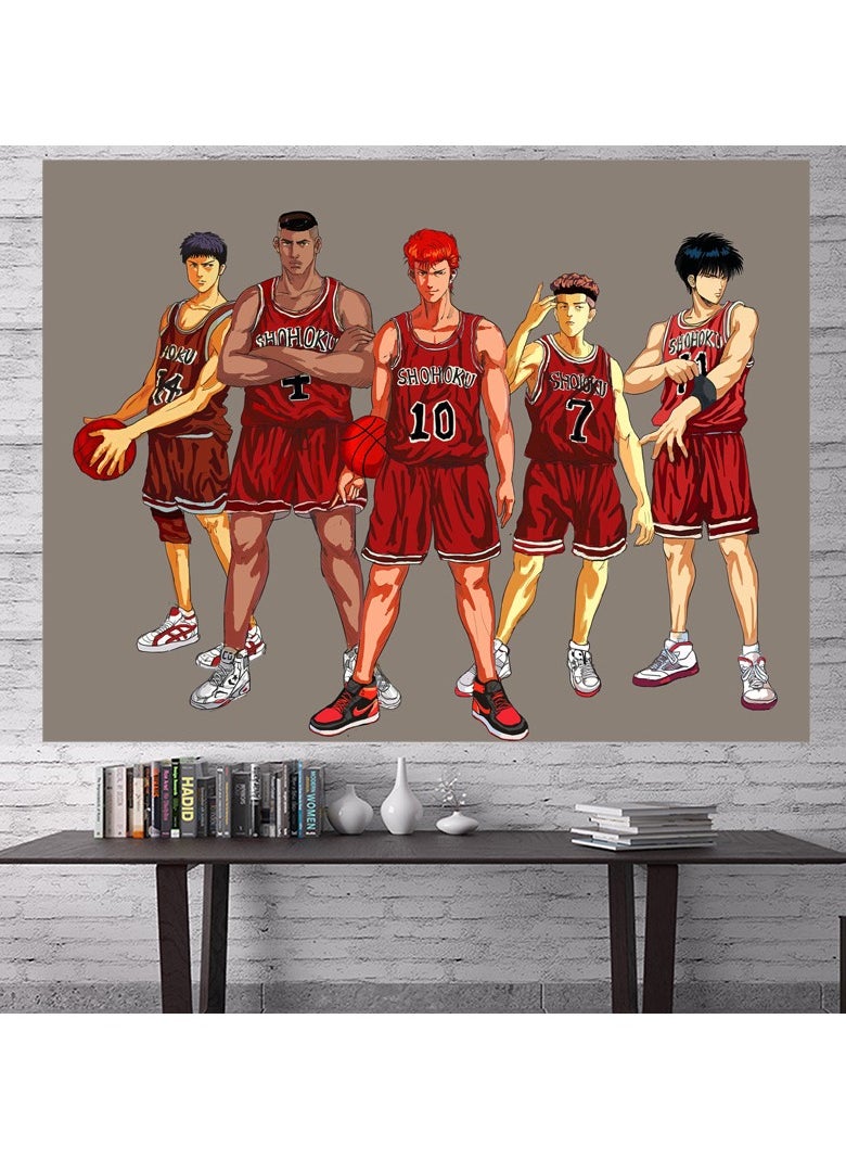 KUYING New Slam Dunk Background Cloth Wall Cloth Decorative Tapestry 