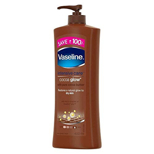 Vaseline Intensive Care Body Lotion - Cocoa Glow, 400ml Bottle - Image 3