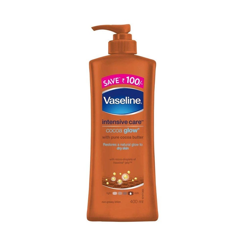 Vaseline Intensive Care Body Lotion - Cocoa Glow, 400ml Bottle - Image 5