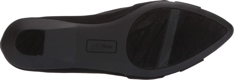 Anne Klein Women's Oalise Ballet Flat - Black/Black, 40 EU - Image 4