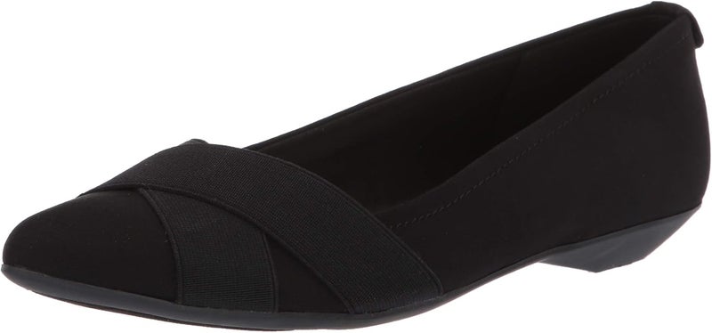 Anne Klein Women's Oalise Ballet Flat - Black/Black, 40 EU - Image 1