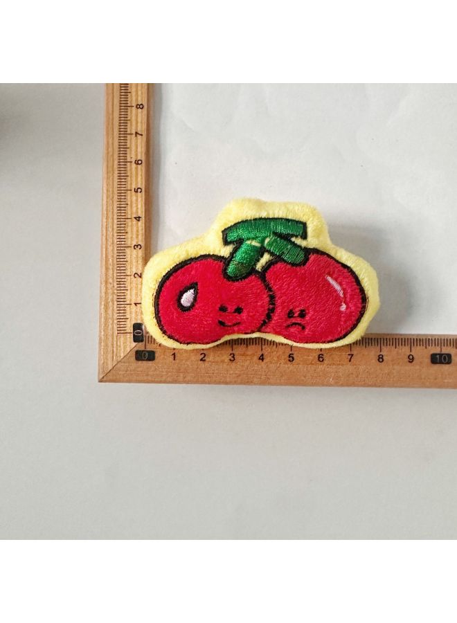 Super Cute Cake Series Cartoon Plush Animal DIY Accessories Decorative Accessories Shoes And Hats Clothing Accessories Socks-Color:Red Cherry  - Image 1