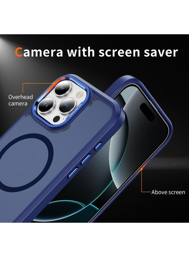 S-TOP Case For iPhone 16 Pro Hardware Lens Protection MagSafe Magnetic PC Hybrid TPU Phone Case - Image 4