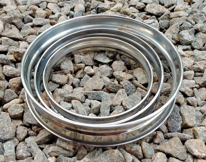 LJL Traders Stainless Steel Patila Ring Set, hot Pot Stand, Trivet,Matka Stand for Kitchen Steaming Tray Stand Steamer Rack Stand .(Small, Medium & Big Size) Set of 3 Pieces - Image 1