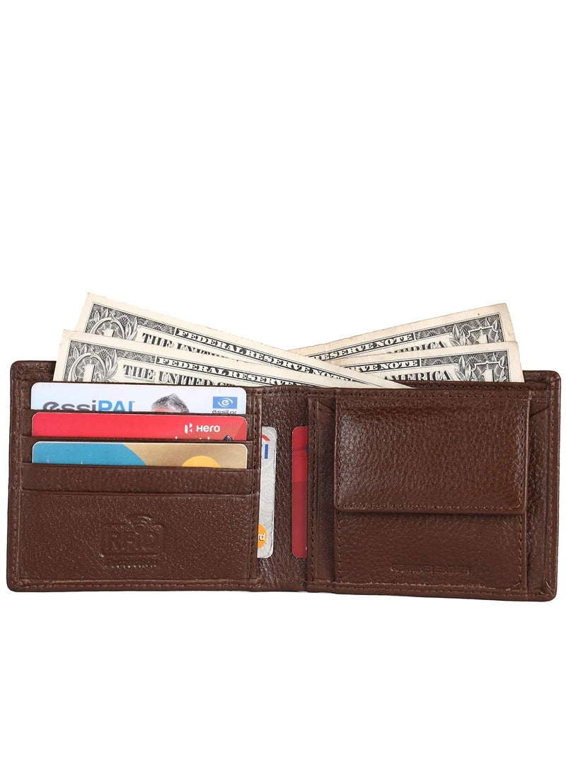 HAMMONDS FLYCATCHER Genuine Leather Wallet and Keychain Combo Gifts for Men -RFID Protected -4 Card Slots- Keychain for Car, Home, Bike -Premium Men's Accessories -Gift for Husband, Friend - - Image 3
