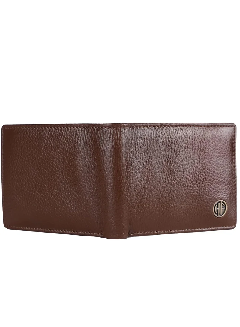 Hammonds Flycatcher  Genuine Leather Wallet and Keychain Combo Gifts for Men -RFID Protected -4 Card Slots- Keychain for Car, Home, Bike -Premium Men's Accessories -Gift for Husband, Friend - for Men | Best Price UAE