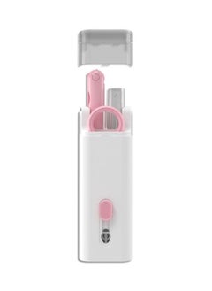 7 in 1 Keyboard Cleaner Set, Computer MacBook Earphone Cleaning Kit, Tablet and Screen Dust Brush Pink