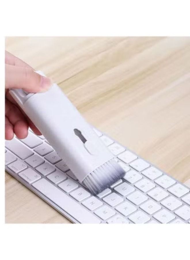 ACLIX - 7 in 1 Keyboard Cleaner Set, Computer MacBook Earphone Cleaning Kit, Tablet and Screen Dust Brush Pink - Image 1