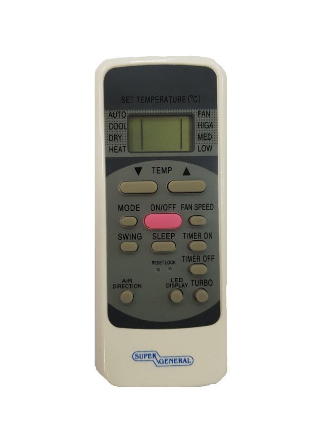 Generic Air Conditioner Remote Control Black/White/Grey 