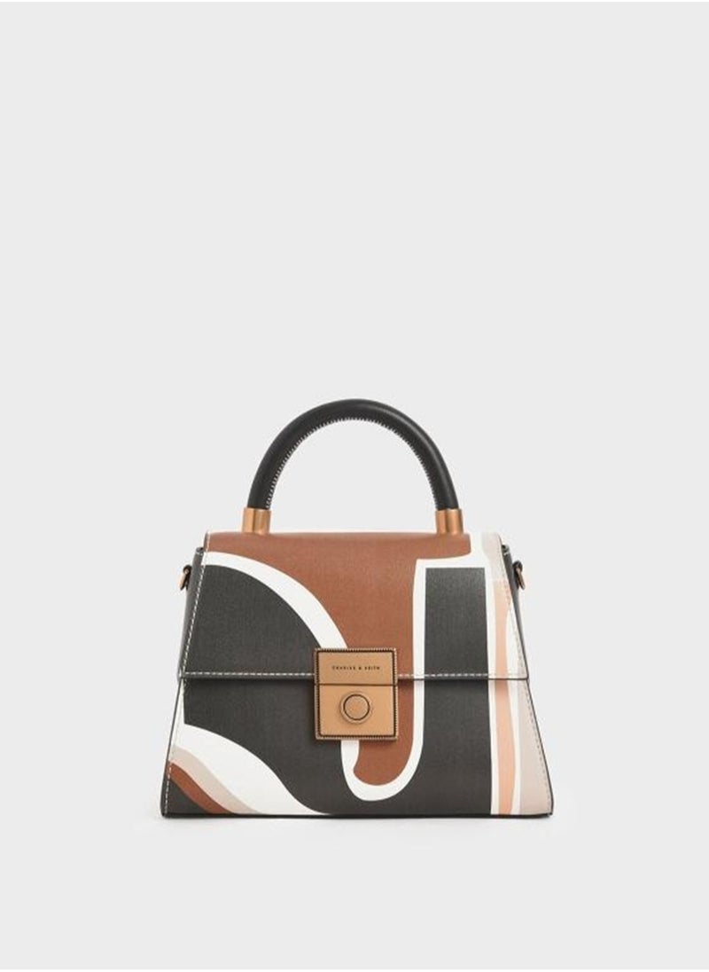 Charles & Keith Charles & Keith Clock Effect Structured Sculpture Bag  - Image 1