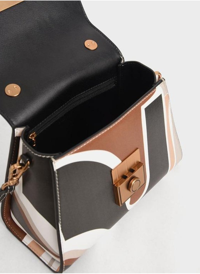 Charles & Keith Charles & Keith Clock Effect Structured Sculpture Bag  - Image 4