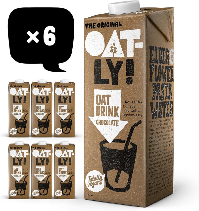 Oatly Oat Drink Chocolate 1L - Pack of 6 - Image 1