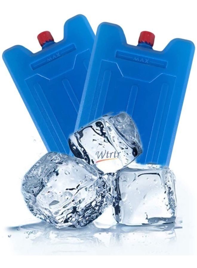 Wtrtr 2 Pieces Ice Packs for Keeping Food Fresh and Cold  - Image 1