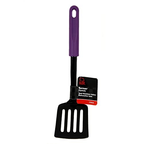 Chef Craft Basic Nylon Spatula/Turner, 11.5 inch, Purple - Image 2