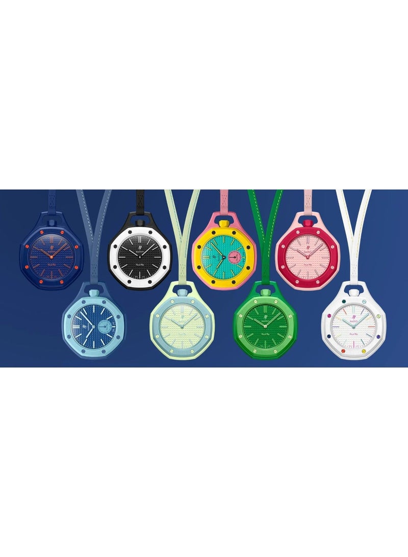 New trendy analog pendant watch, green/turquoise. - Image 2