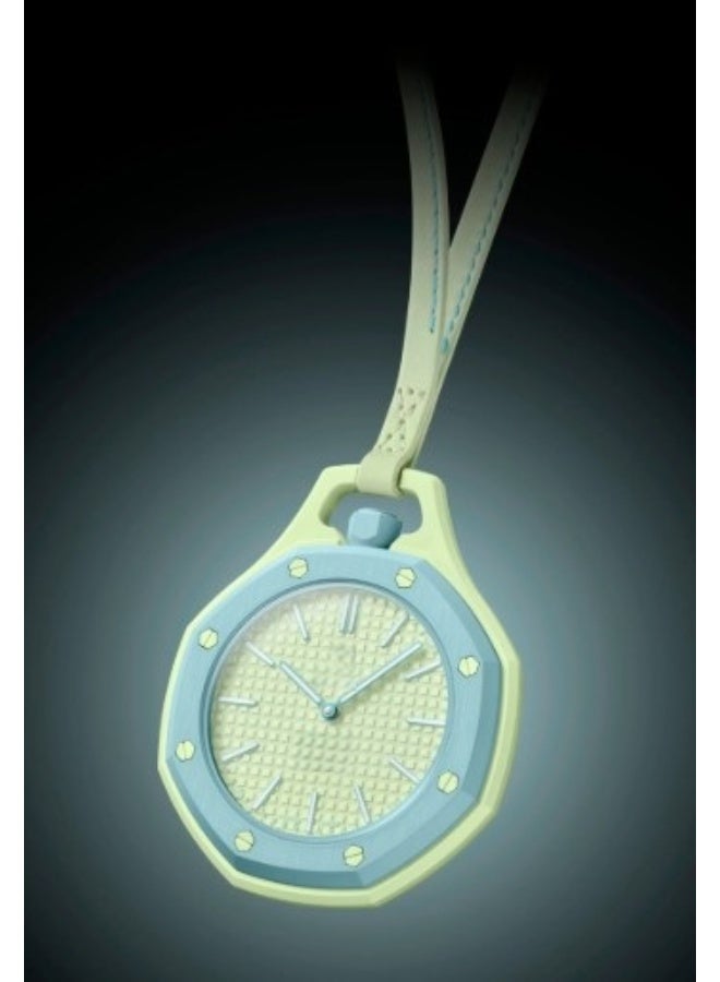 New trendy analog pendant watch, green/turquoise. - Image 1