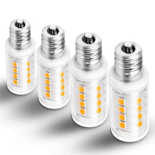 Hylroe E12 LED Candelabra Base Night Light Bulb 1 Watt Equivalent 10W 15W, AC120V 150lm 2700K Warm White C7 E12 Small Bulbs for Salt Lamp Appliance Bulb Decorative String Lights, Non-dimmable, 4 Pack - Image 1