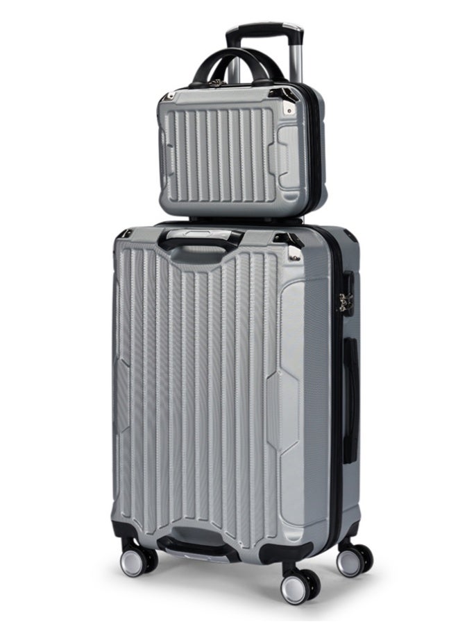 ليمرا طقم شنط سفر من ليمرا مكون من 4 قطع حقائب أمتعة لون فضي - Image 2