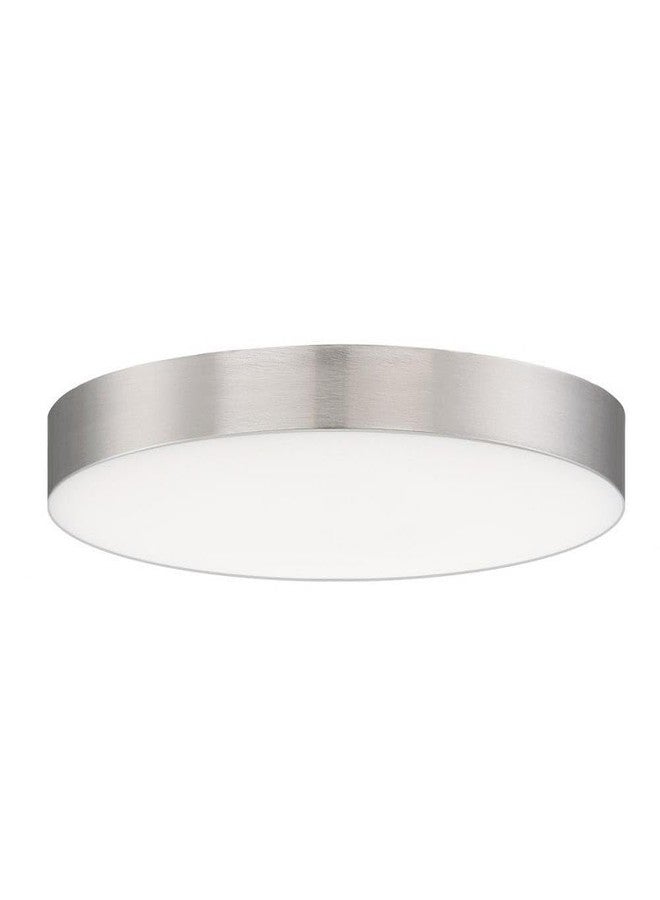 Maxim Trim 15W 1 LED 7 Inch Wide Flush Mount with Satin Nickel Finish - Image 1