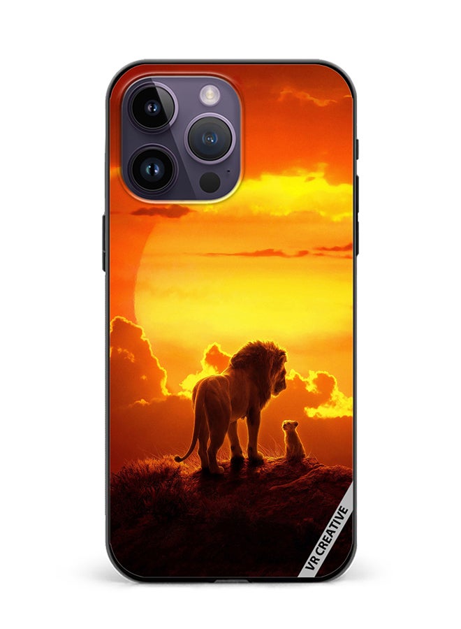 VR CREATIVE Protective Case Cover For Apple iPhone 16 Pro Max Lion King Design Multicolour
