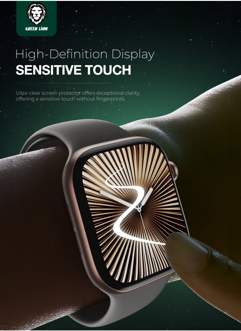 GREEN LION 3D Ultraflex 46MM Smartwatch Screen Protector Smart Watch / Anti Fingerprint / Self-Healing Protection / HD Clarity / Anti Scratch / High-Definition Display / Easy Installation / Sensitive Touch - Clear  - Image 1