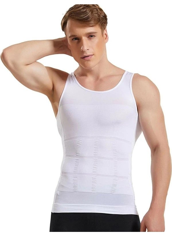 Mistirik Mystical Men's Athlete Corset That Tightens and Slims Your 5 Different Areas, White Color  - Image 3